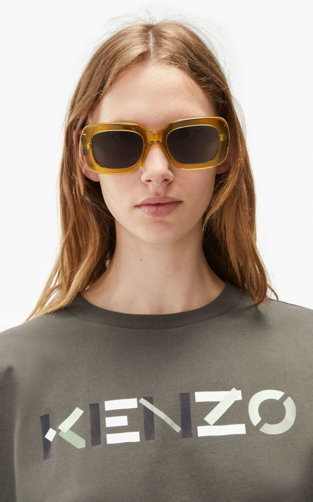 Kenzo Logo oversized T Shirt Dam | 57689-KLJY